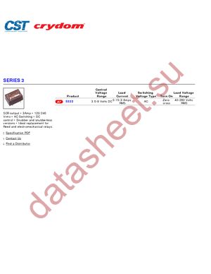 S322 datasheet  